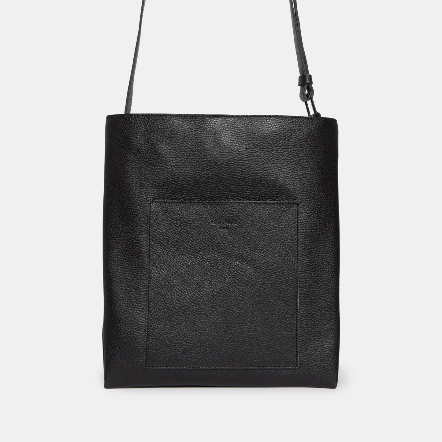 ann kurz Outstanding Pocket Large Shopper Bag | New -Grain Black- ann kurz