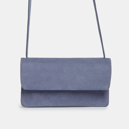 ann kurz Mini Phone Bag -Suede Lavender Blue- ann kurz