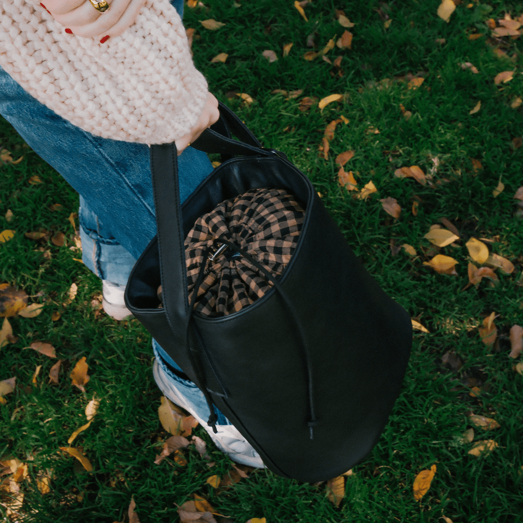 Bucket Bag - Nappa Black - ann kurz