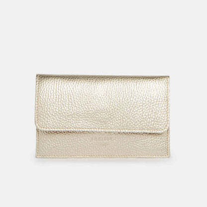 Compact Purse - Metallic Champagne - ann kurz