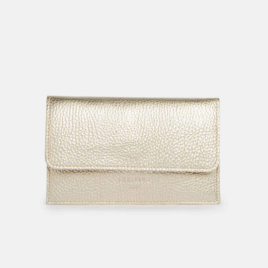 Compact Purse - Metallic Champagne - ann kurz