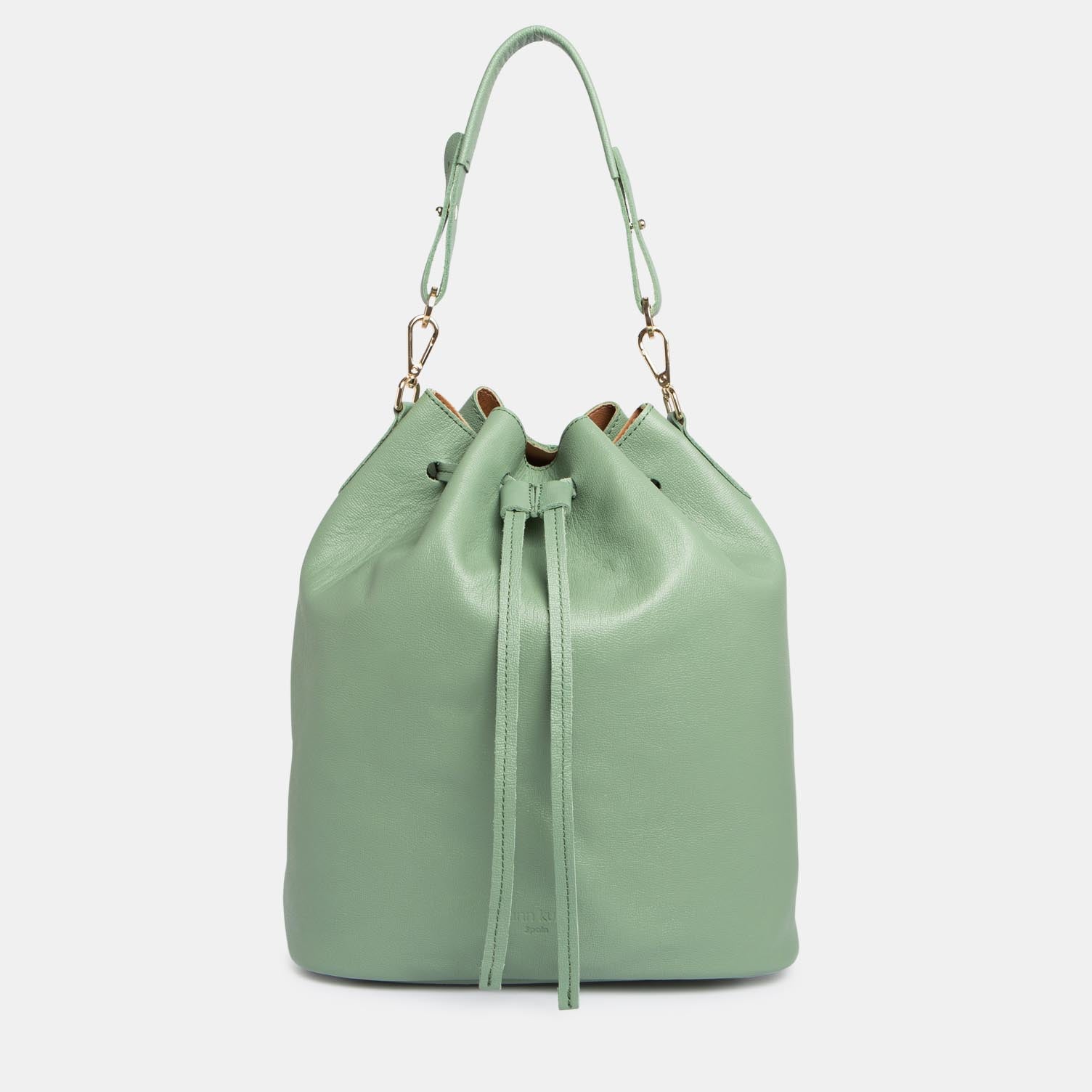 Convertible Saku Bucket Bag - Capretto Menta - ann kurz