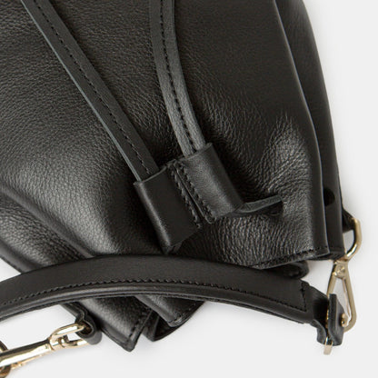 Convertible Saku Bucket Bag - Grained Black - ann kurz