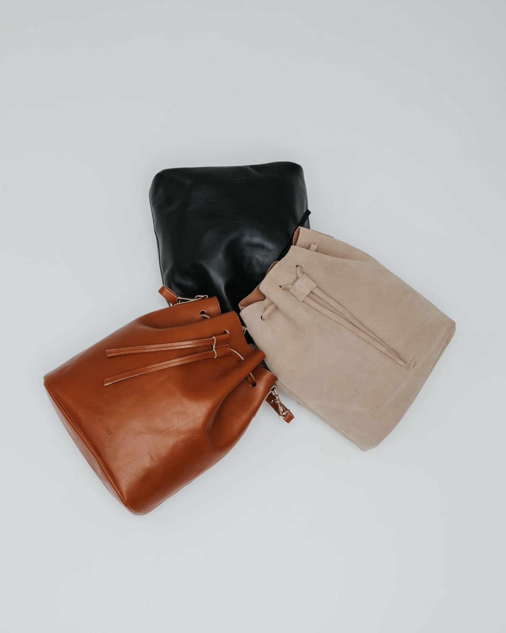 Convertible Saku Bucket Bag - Nappa Brown - ann kurz