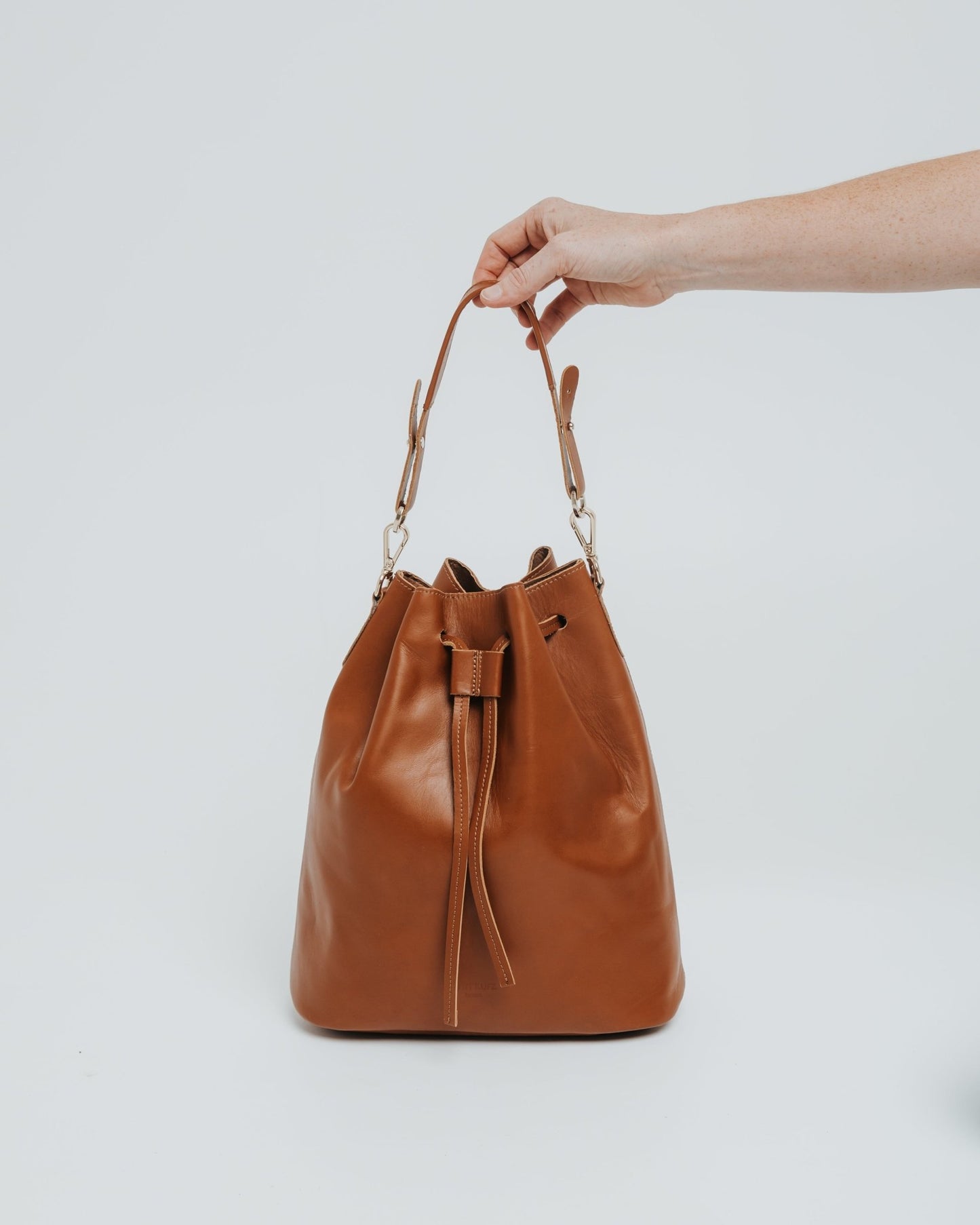 Convertible Saku Bucket Bag - Nappa Brown - ann kurz