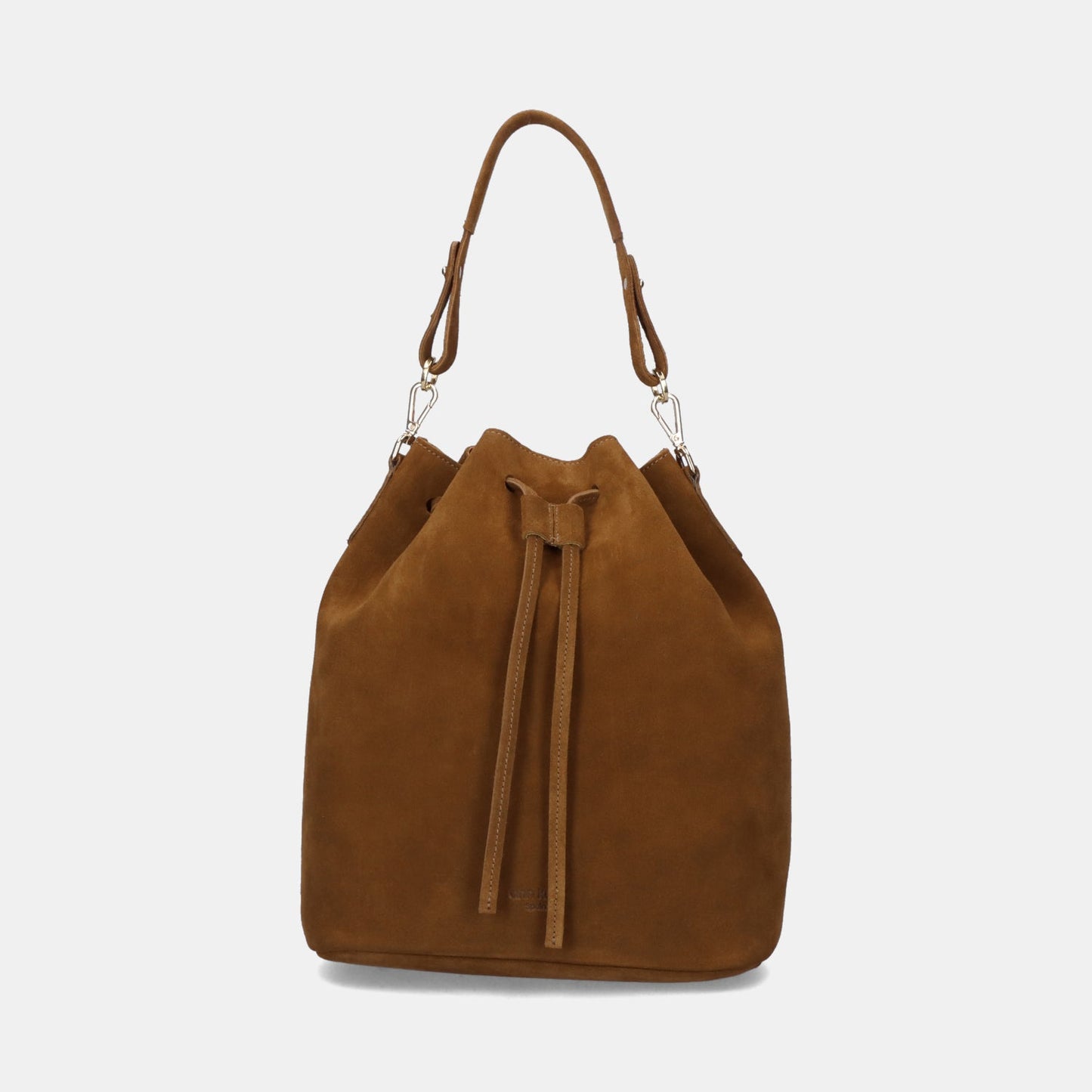 Convertible Saku Bucket Bag - Suede Brown - ann kurz