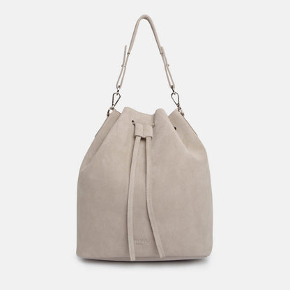 Convertible Saku Bucket Bag - Suede Caramelo - ann kurz