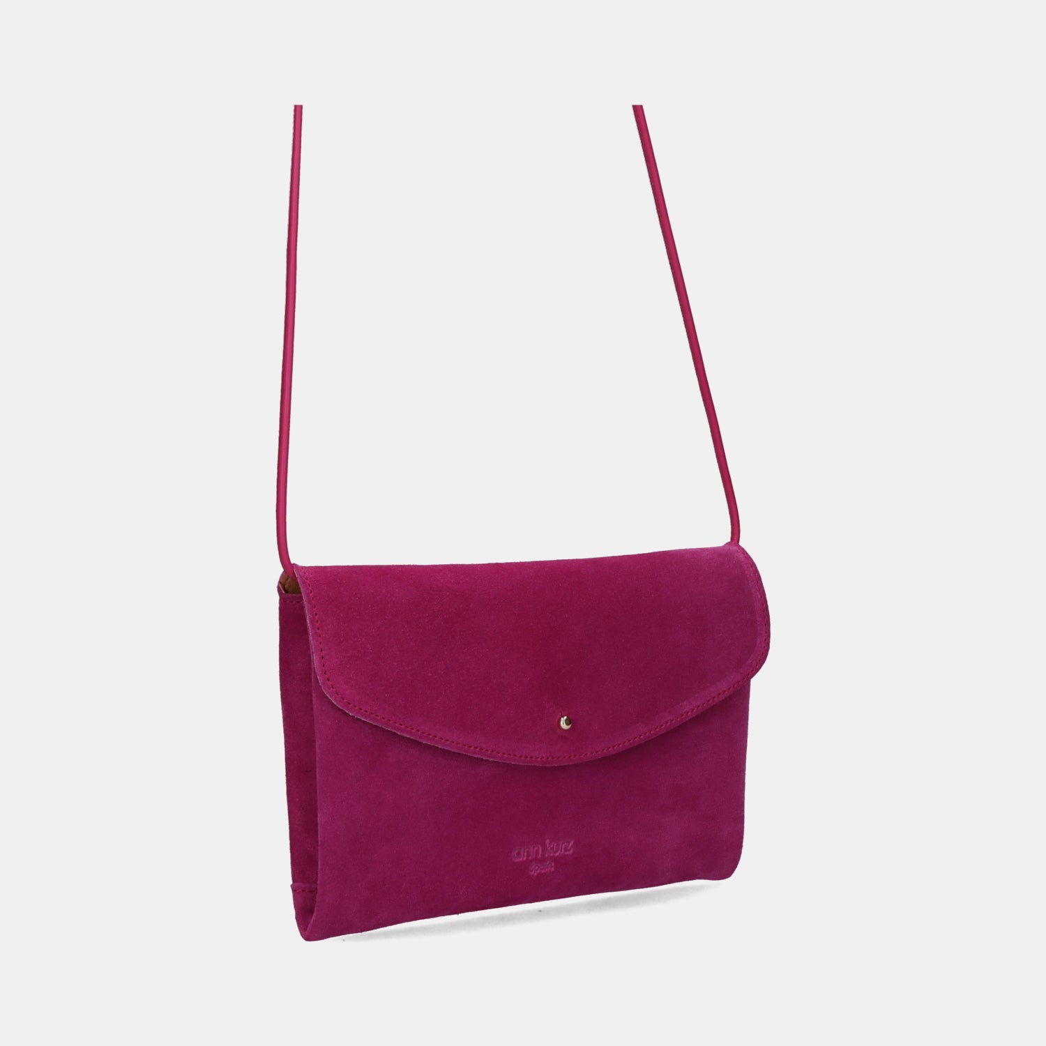 Cute Clutch - Suede Fucsia - ann kurz