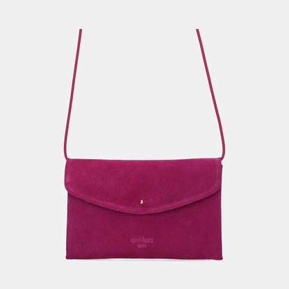 Cute Clutch - Suede Fucsia - ann kurz