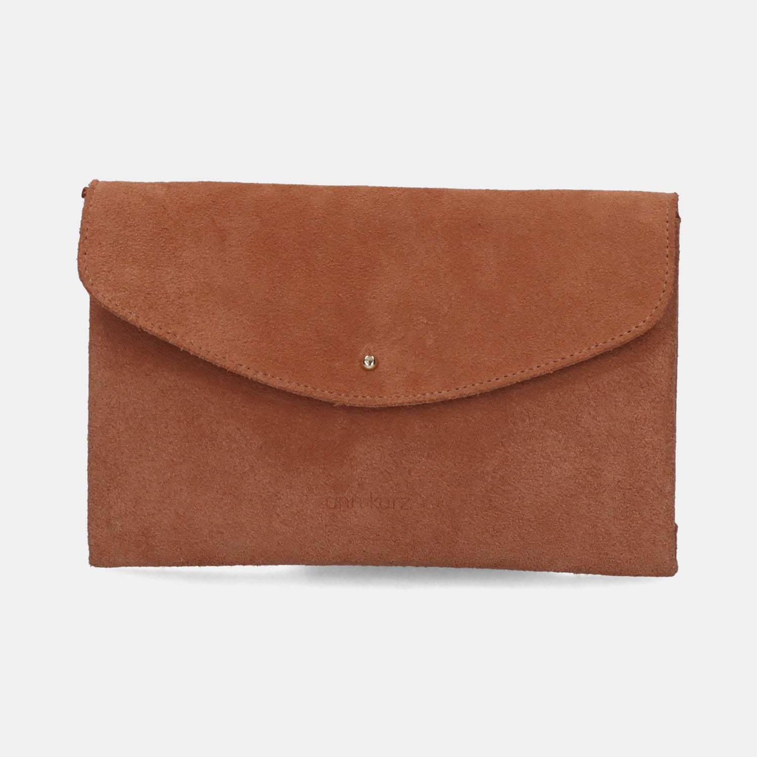 Cute Clutch - Suede Suede Dark Nude - ann kurz