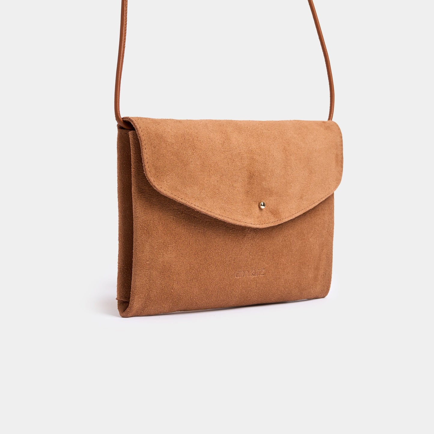 Cute Clutch - Suede Suede Dark Nude - ann kurz