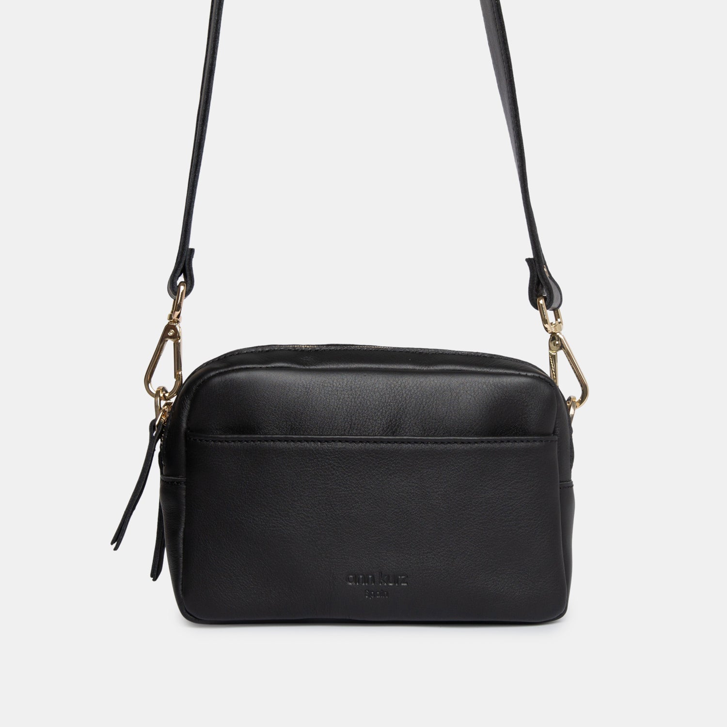 Double - zip Camera Bag - Nappa Black - ann kurz