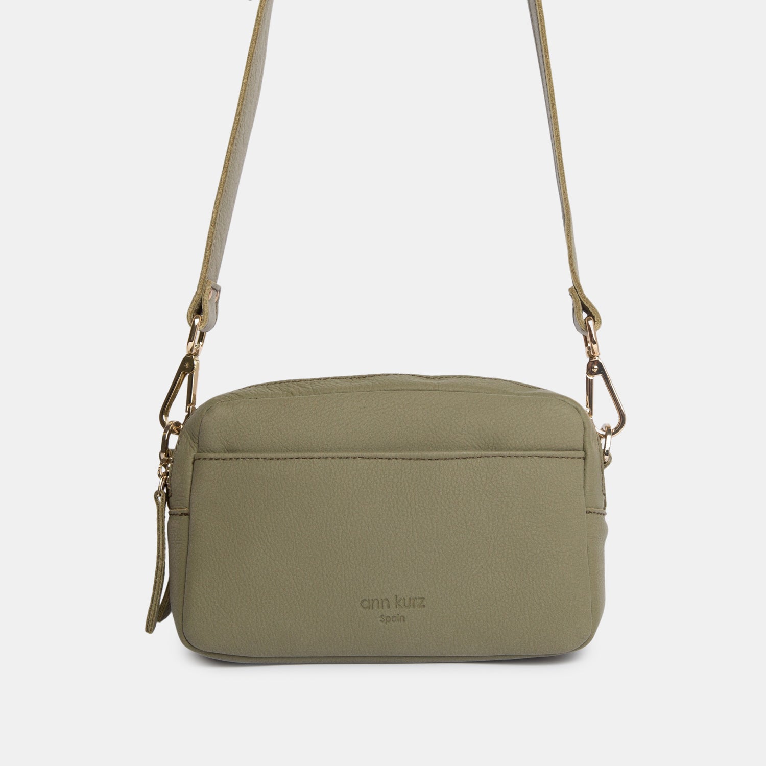 Double - zip Camera Bag - Nubuck Moss - ann kurz