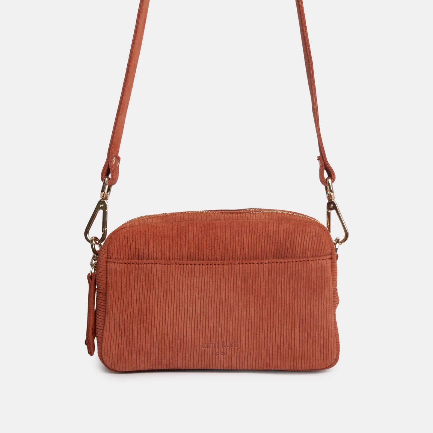 Double - zip Camera Bag - Ruffle Rust - ann kurz