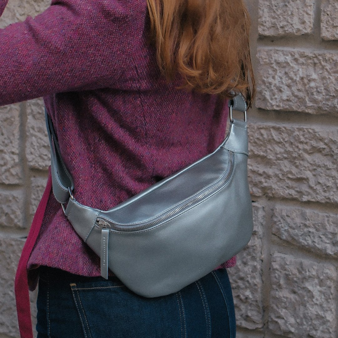 Fanny Pack - Metallic Silver - ann kurz