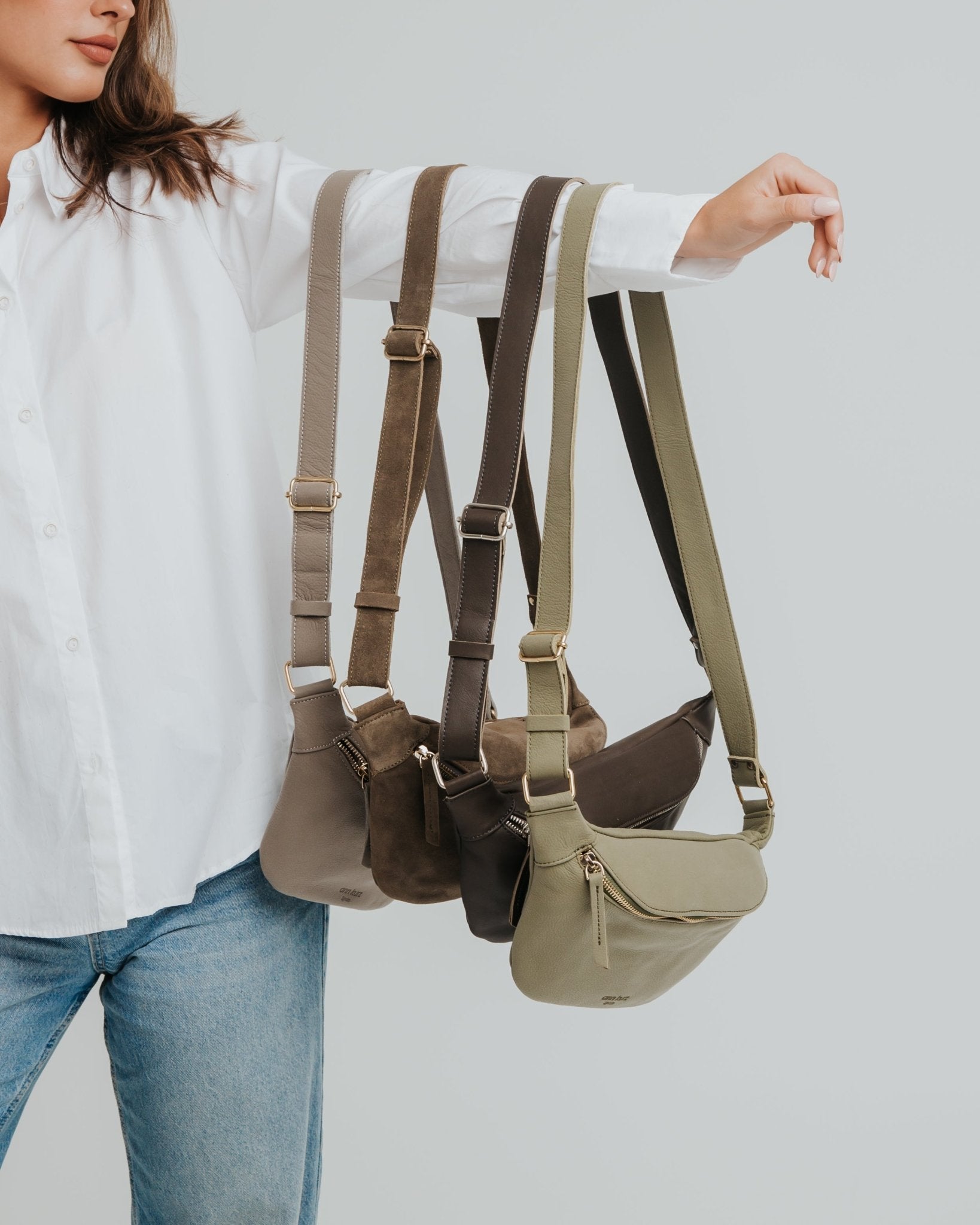 Fanny Pack - Nubuck Moss - Green - ann kurz