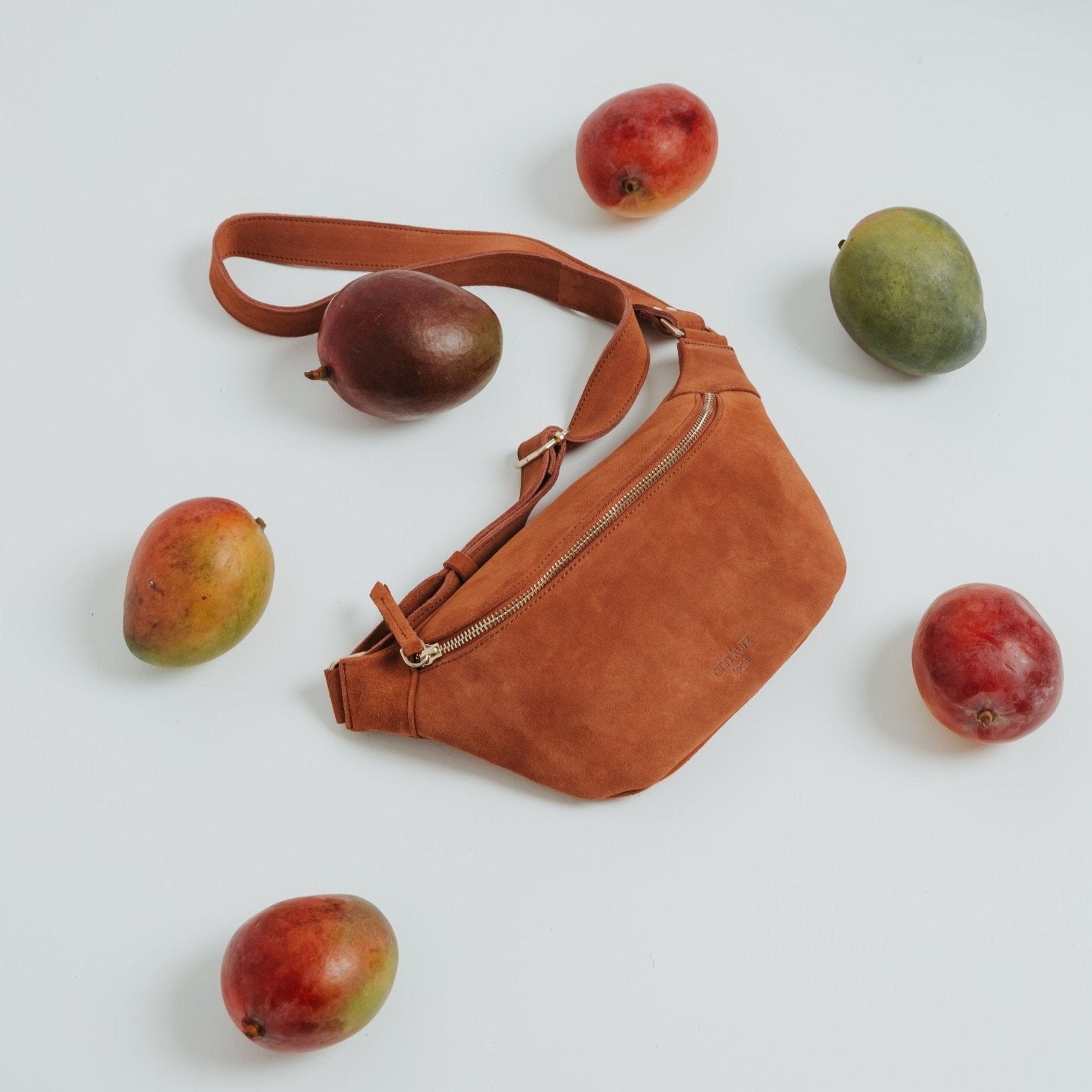 Fanny Pack - Suede Bruciato - ann kurz