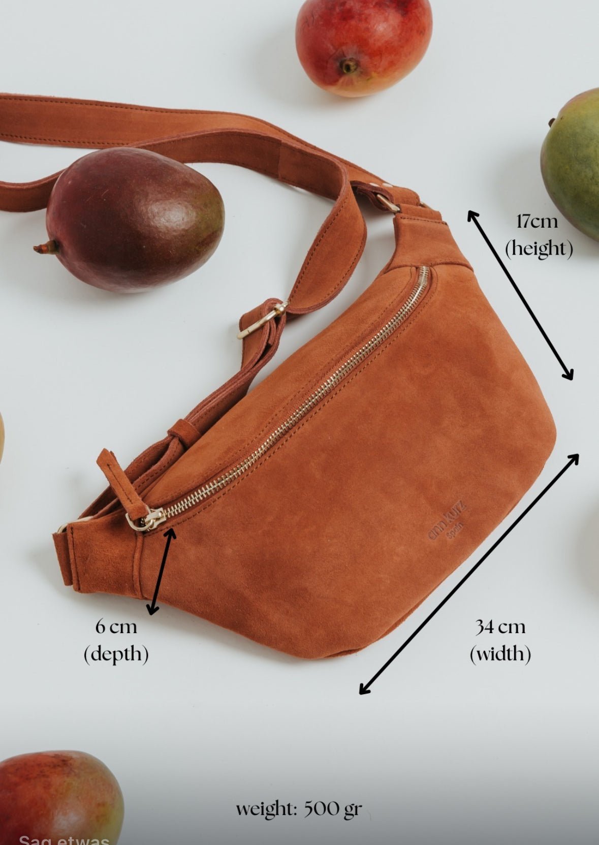 Fanny Pack - Suede Caramelo - ann kurz