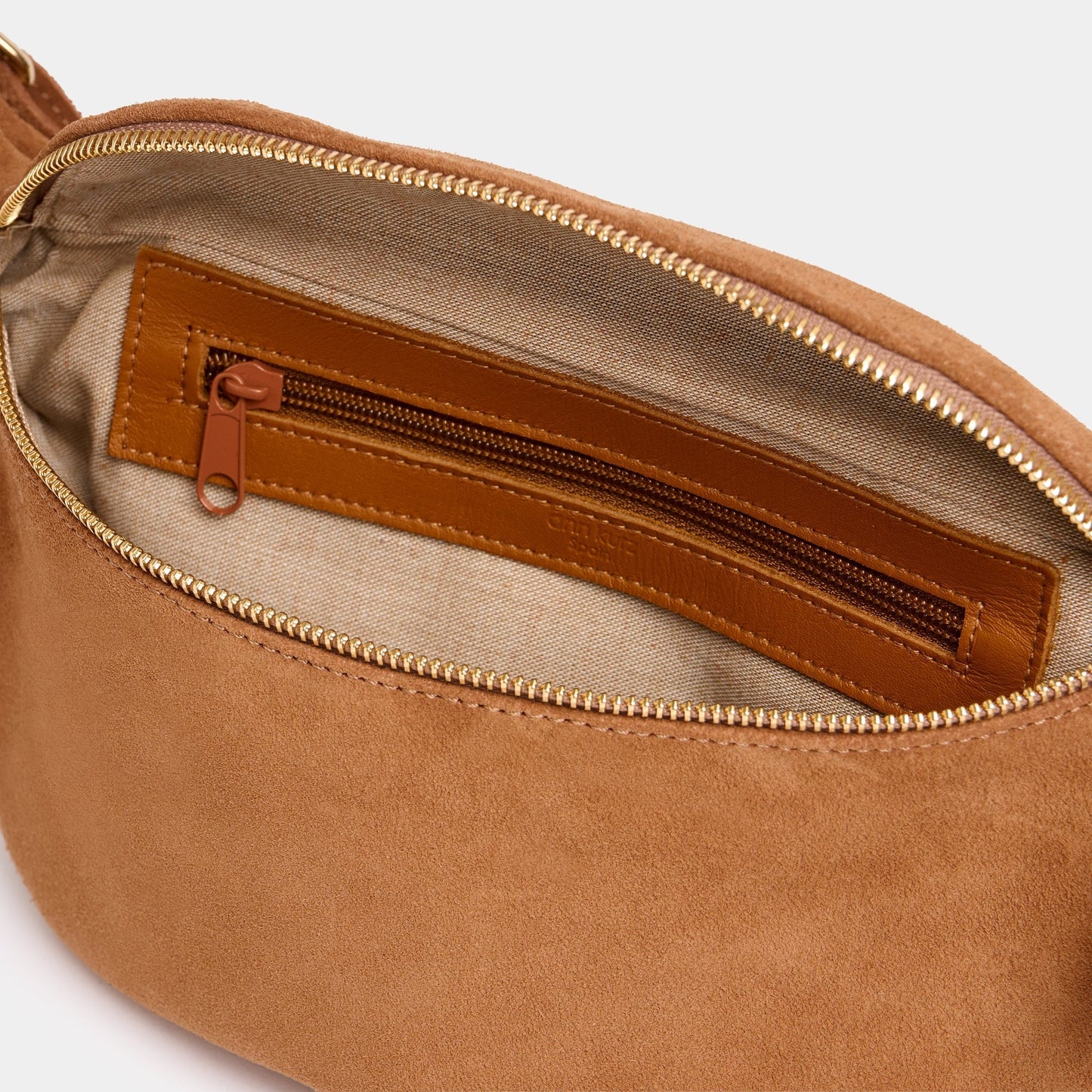 Fanny Pack - Suede Dark Nude - ann kurz