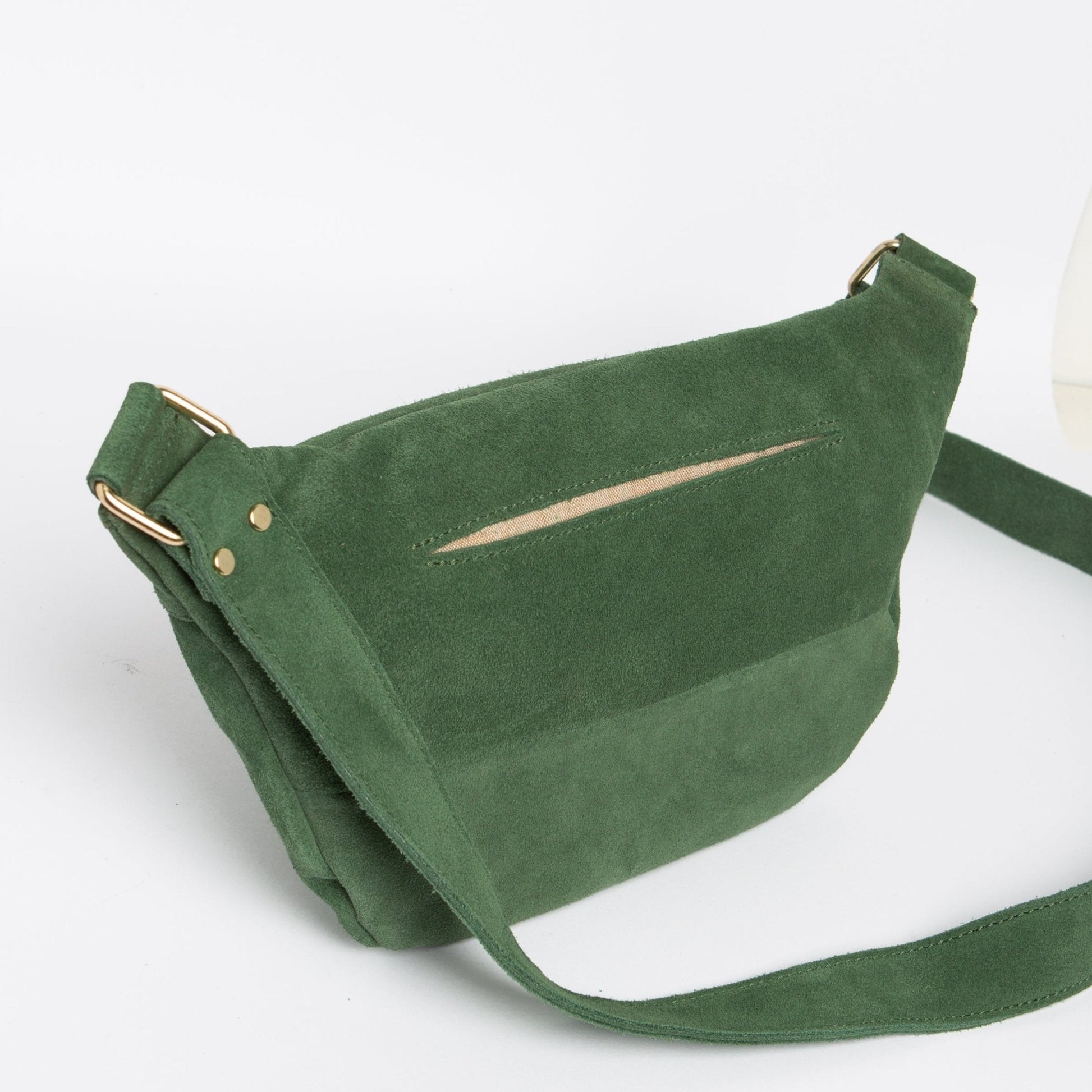 Fanny Pack - Suede Muschio - ann kurz