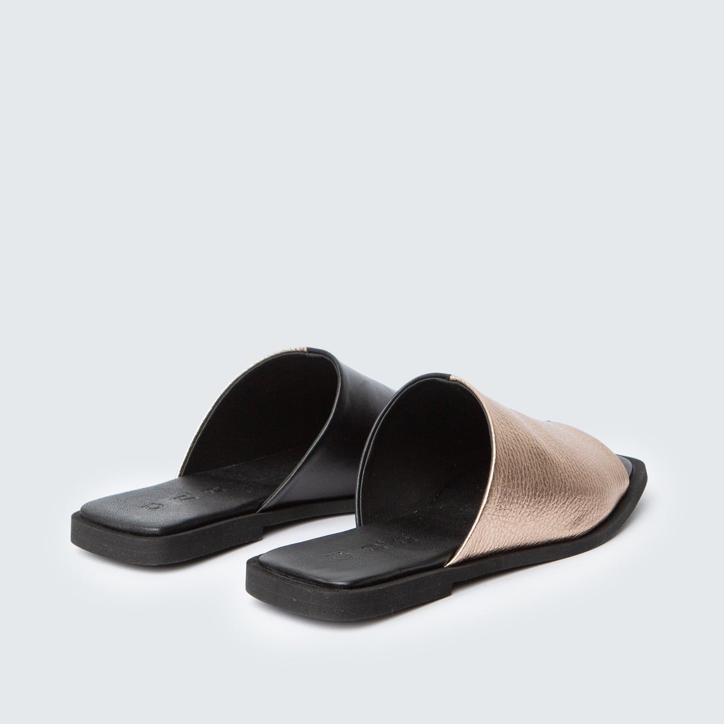 Flat Duo - Metallic Rosé & Nappa Black - 36 - ann kurz