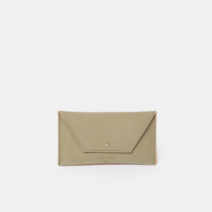 Mini Envelope Shape Pouch - Nubuk Moss - ann kurz