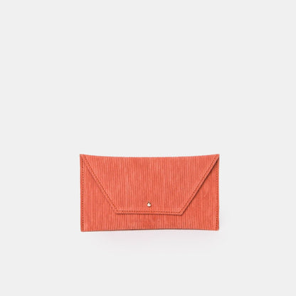 Mini Envelope Shape Pouch - Ruffle Rust - ann kurz