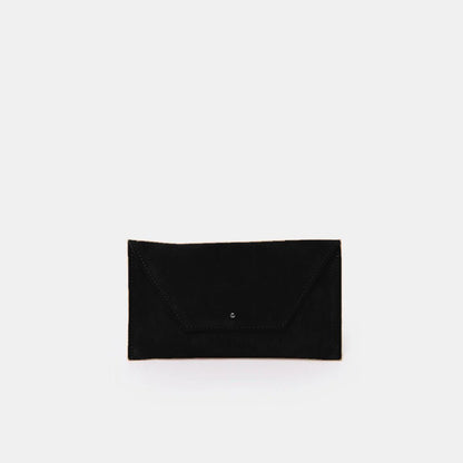 Mini Envelope Shape Wallet - Nappa Black - ann kurz