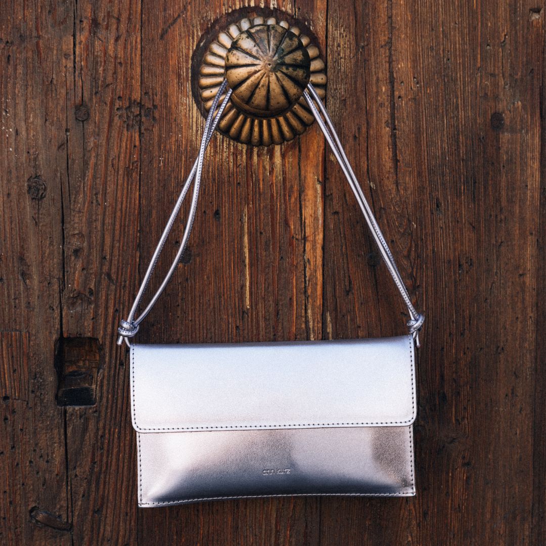 Mini Thin Clutch - Metallic Specchio Fluorita - ann kurz
