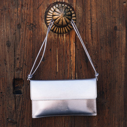 Mini Thin Clutch - Metallic Specchio Fluorita - ann kurz