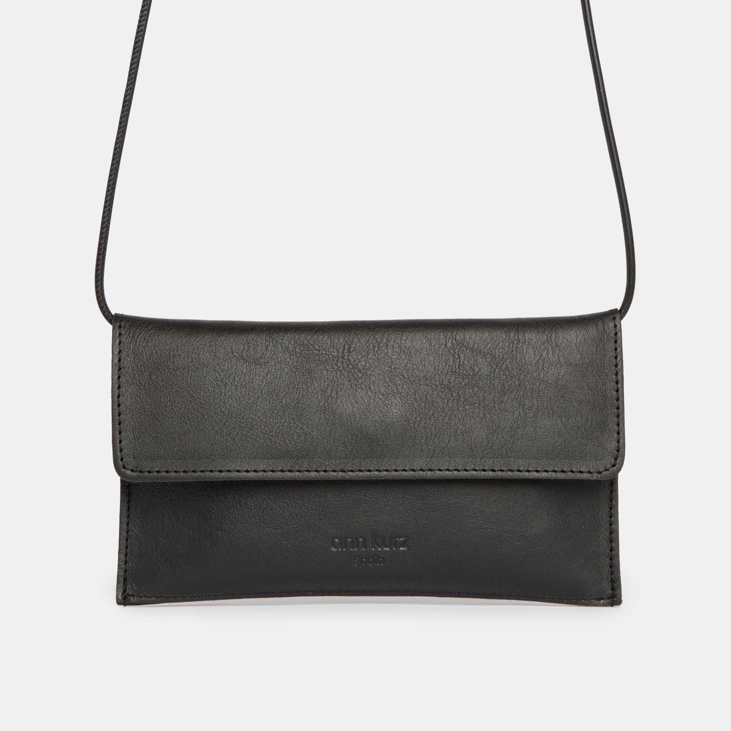 Mini Thin Clutch - Nappa Black - ann kurz