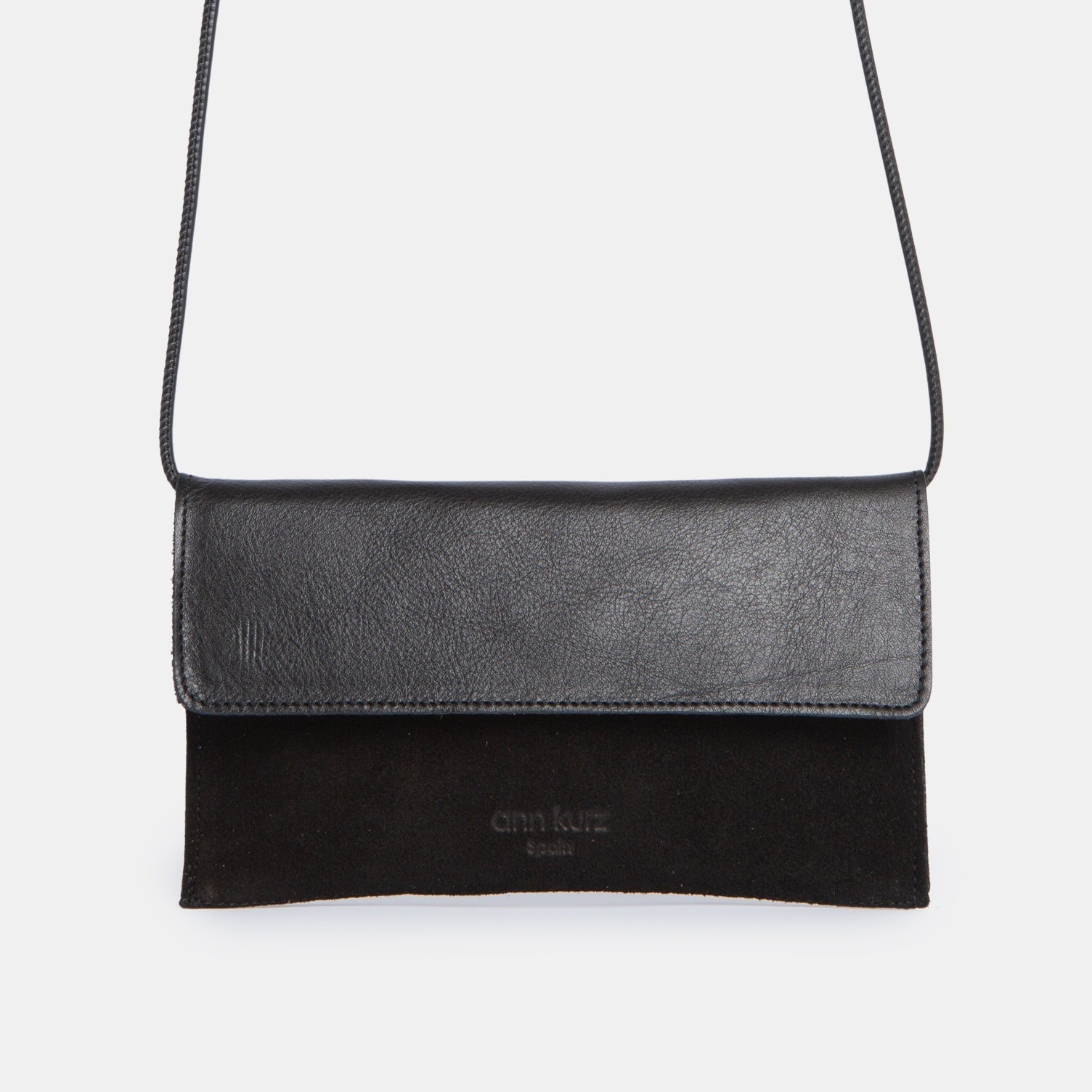 Mini Thin Clutch - Nappa Mix Black - ann kurz