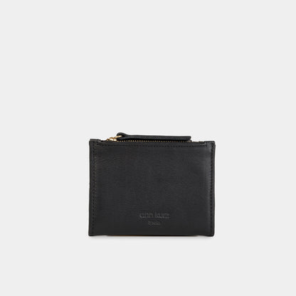 Mini Thin Wallet - Nappa Black - ann kurz