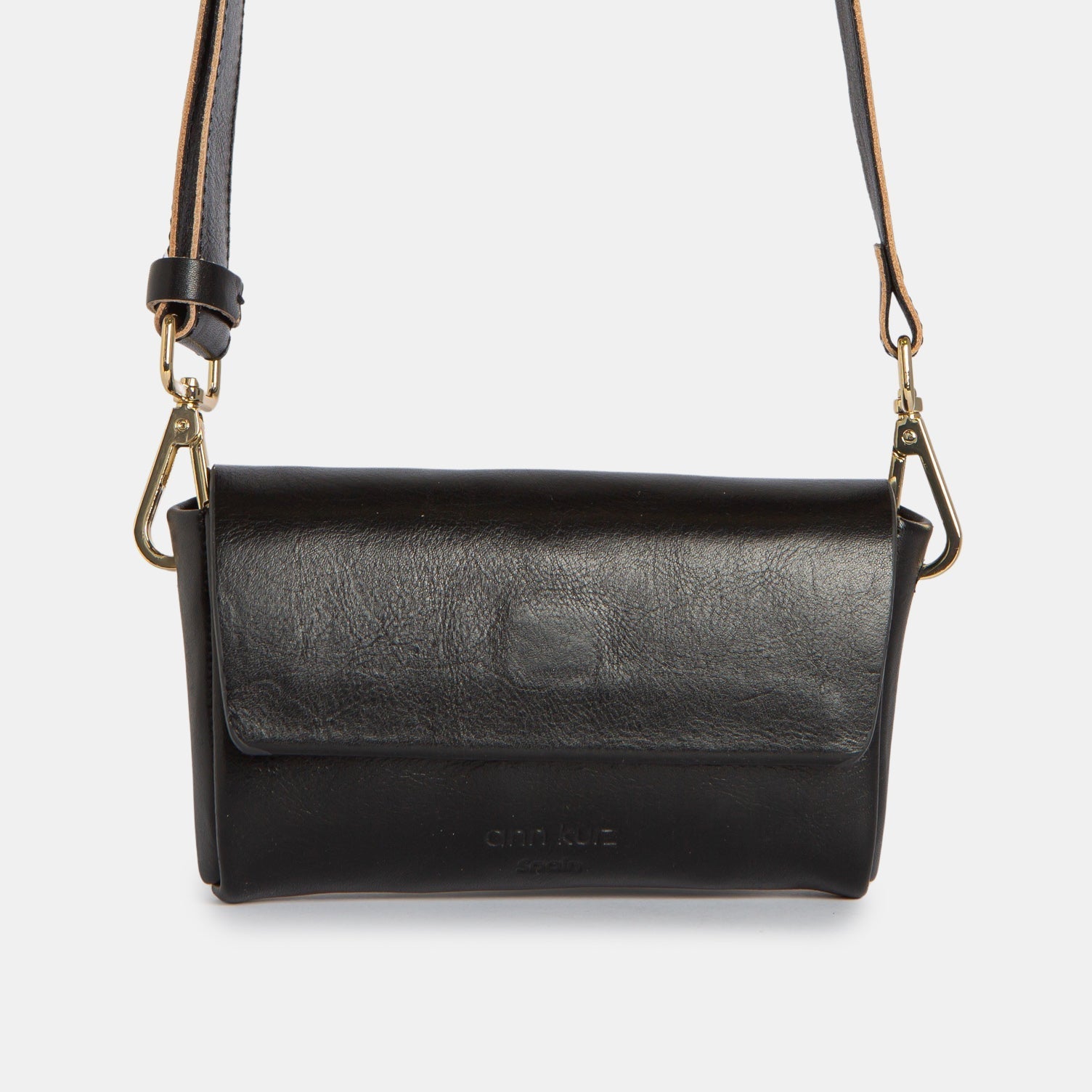 Pack Mini Shape Camera Bag - Vegetable Tanned Black - ann kurz