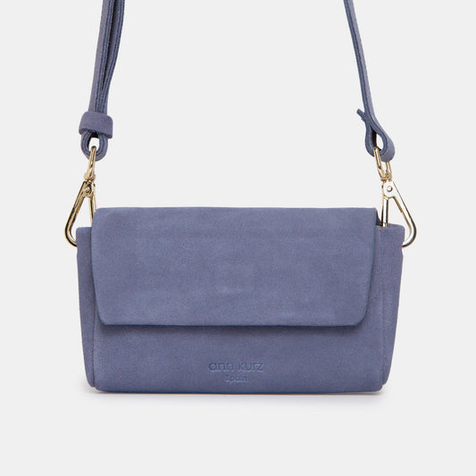 Pack Mini Shape Shoulder Bag | New -Suede Lavender Blue- ann kurz