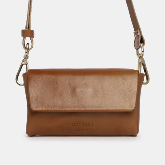 Pack Mini Shape Shoulder Bag | New -Vegetable Tanned Brown- ann kurz