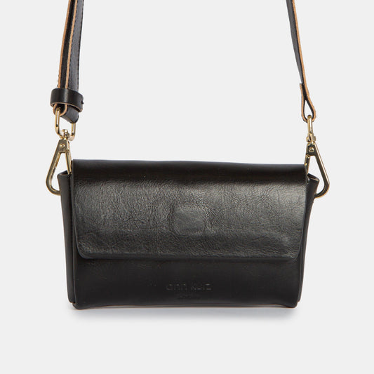 Pack Mini Shape Shoulder Bag | New -Vegetable Tanned Black- ann kurz