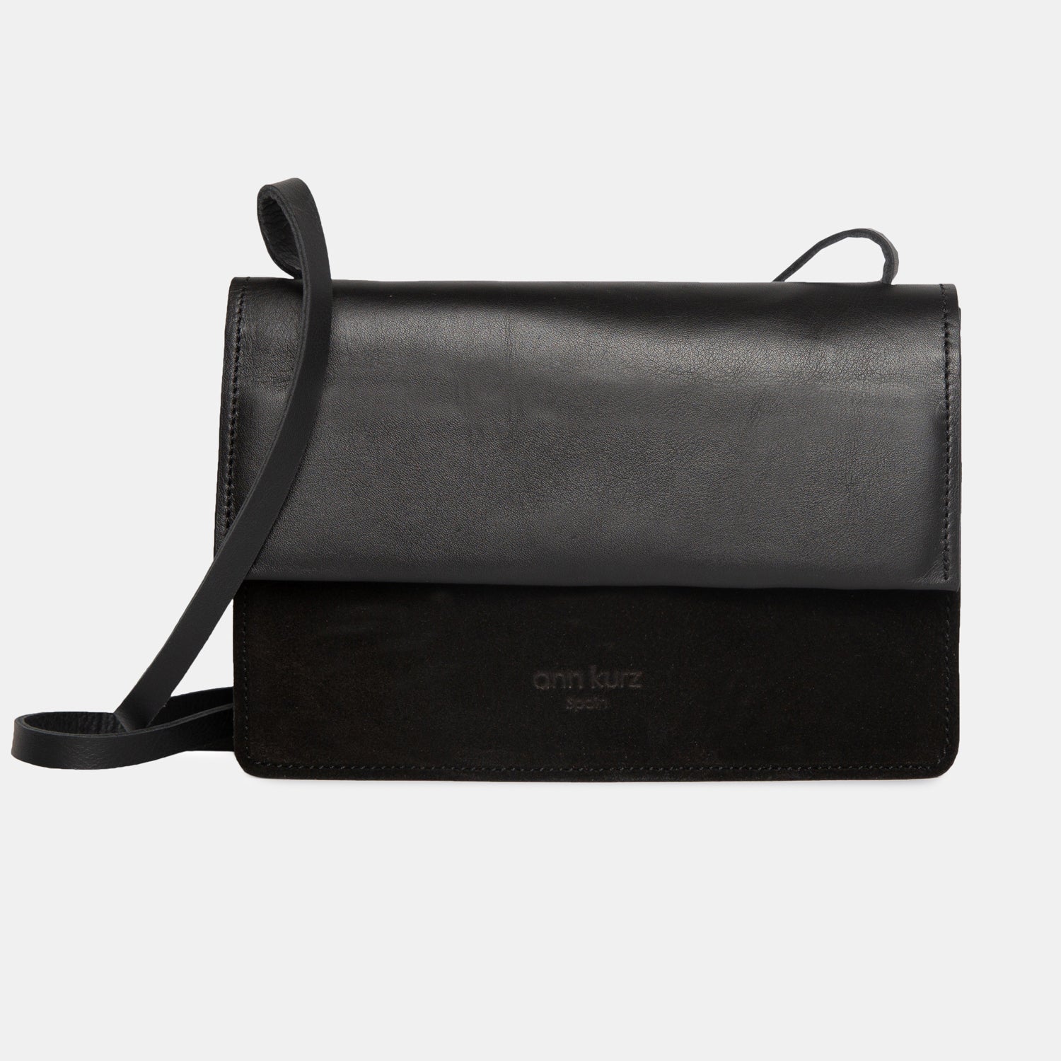 Phone Bag Medium - Nappa Soft Mix Black - ann kurz