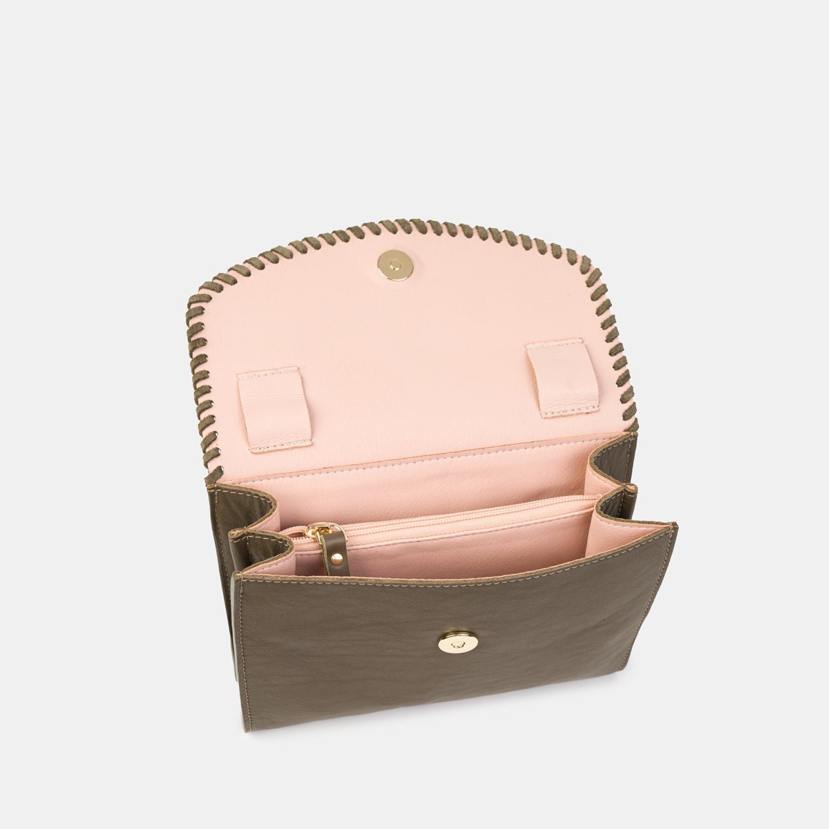 Square Shape Shoulder Bag / Fanny Pack - Savant Mandorla - ann kurz