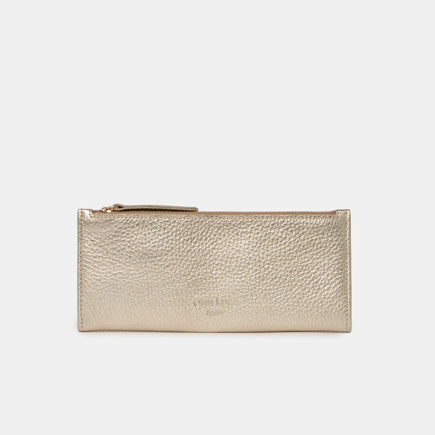 Thin Wallet - Metallic Champagne - ann kurz