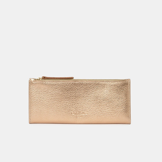 Thin Wallet - Metallic Rose - ann kurz