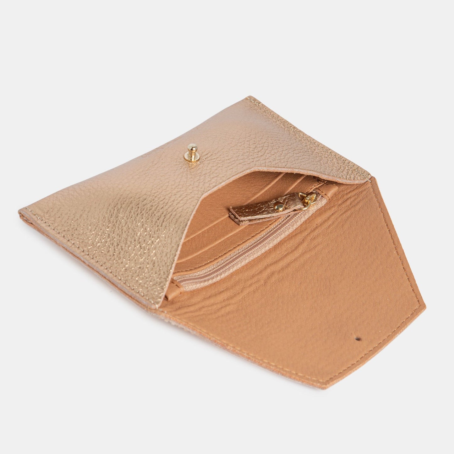 ann kurz Mini Envelope Shape Pouch | New -Metallic Rosé- ann kurz