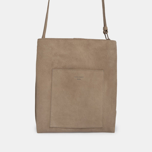 ann kurz Outstanding Pocket Large Shopper Bag | New -Suede Tierra- ann kurz