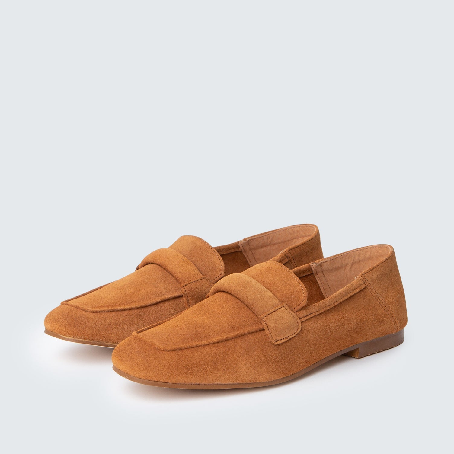 Loafer One Shoe | New -Suede Cognac- ann kurz